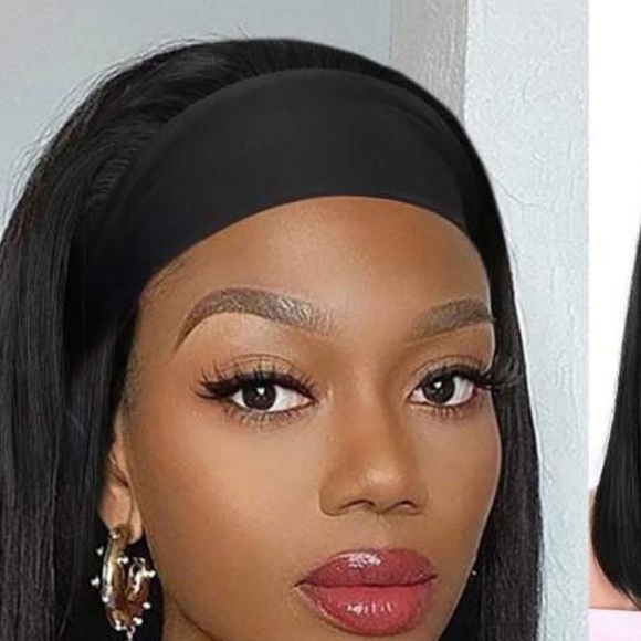 26 inch straight headband wig synthetic and head resistant - Picture 2 of 5